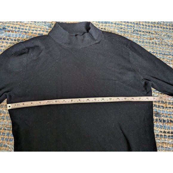 Anthro Aaeda Mock Neck Sweater Rayon Nylon Stretch L/S Base Top Undershirt - Picture 4 of 6